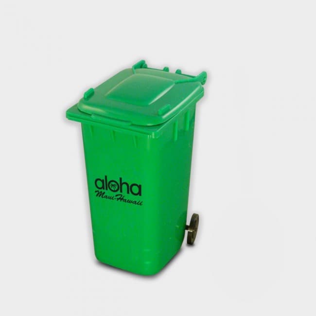 Custom Printed Green & Good Wheelie Bin Pen Pot - Recycled - Image 4