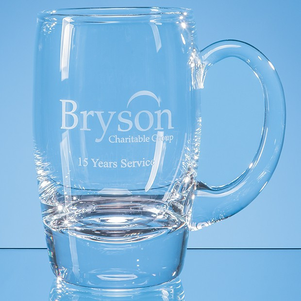 Branded 0.55ltr Handmade Oval Tankard