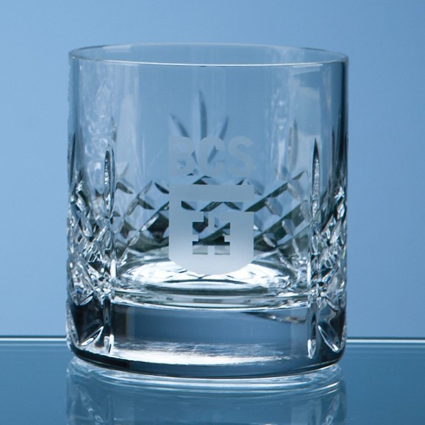 Custom Printed 310ml Mayfair Crystalite Panel Whisky Tumbler