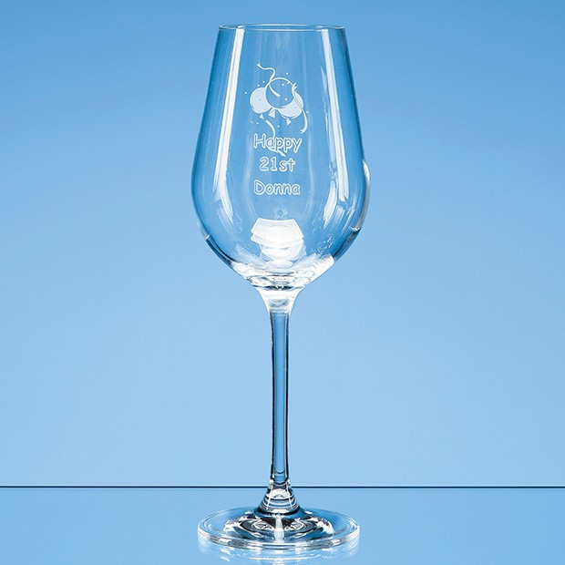 Custom Printed 350ml Aura Crystalite Wine Glass