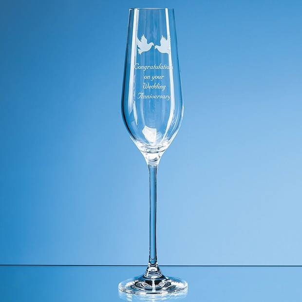 Custom Printed 230ml Aura Crystalite Champagne Flute