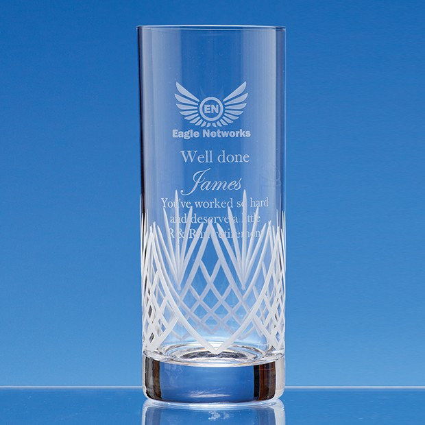 Custom Printed 380ml Panel High Ball Tumbler with Frost Cutting