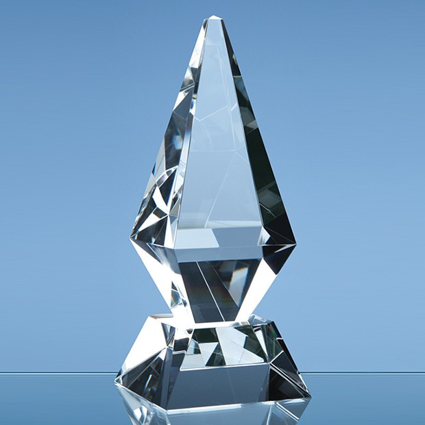 Custom Printed 28cm Optical Crystal Glacier Award