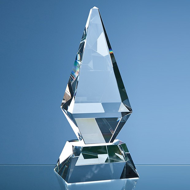 Custom Printed 30.5cm Optical Crystal Glacier Award