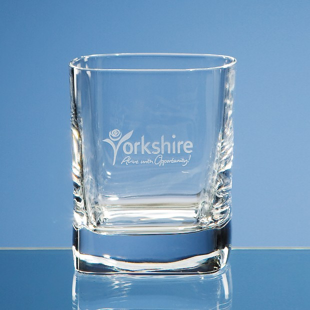 Custom Printed 290ml Strauss DOF Square Whisky Tumbler