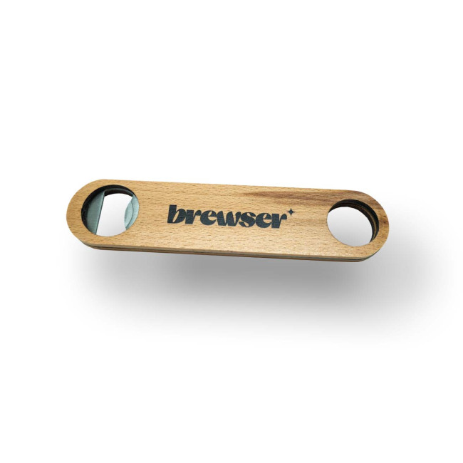 Custom Printed Wooden Bar Blade Bottle Opener