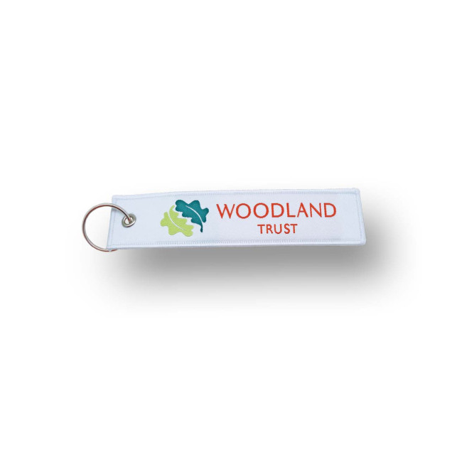 Custom Printed RPET Fine Woven Keytag