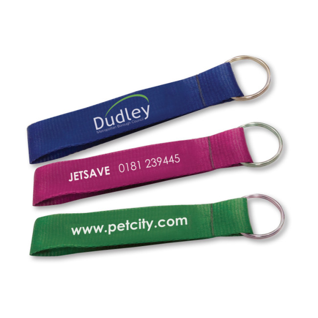 Custom Printed Budget Strap Keyring