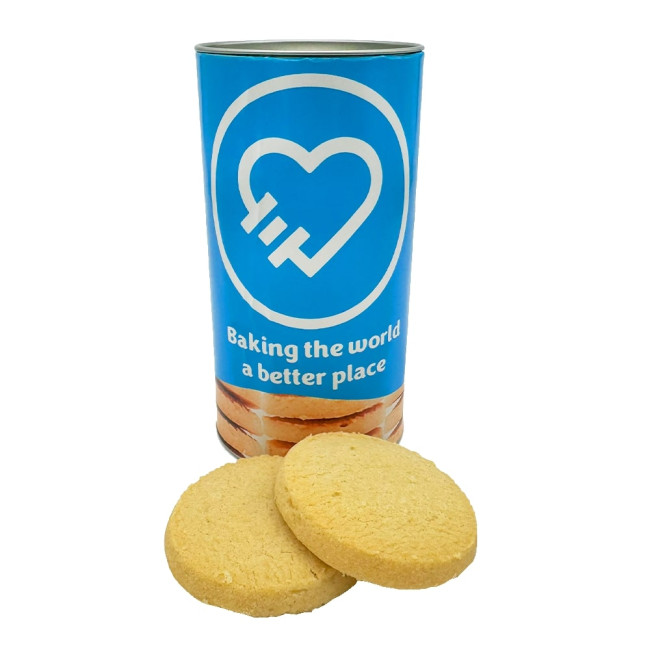 Branded Shortbread Biscuit Tube