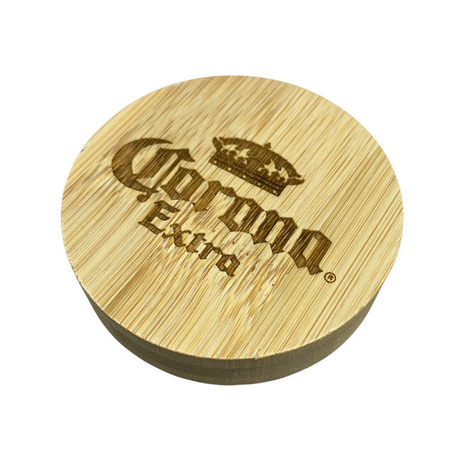 Custom Printed Bamboo Bottle Opener with Fridge Magnet