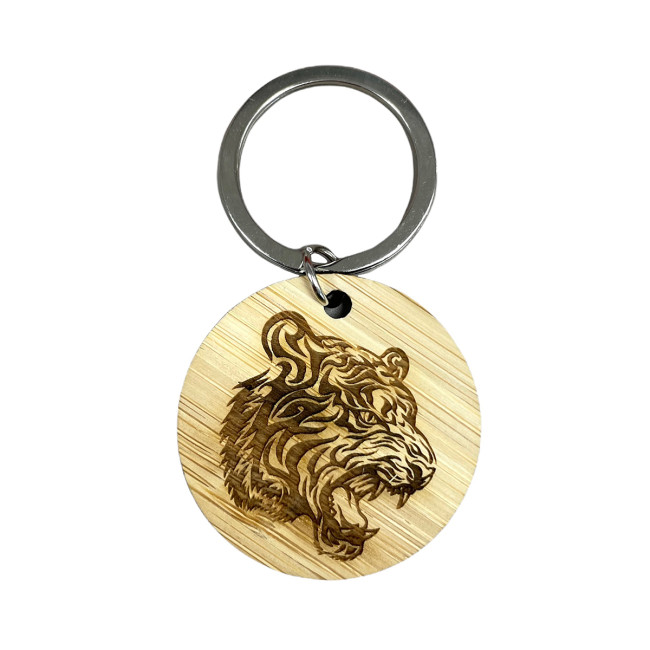 Branded Bamboo Keyring