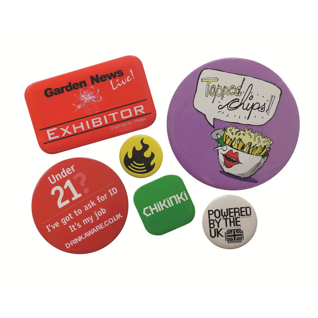 Custom Printed Button Badges