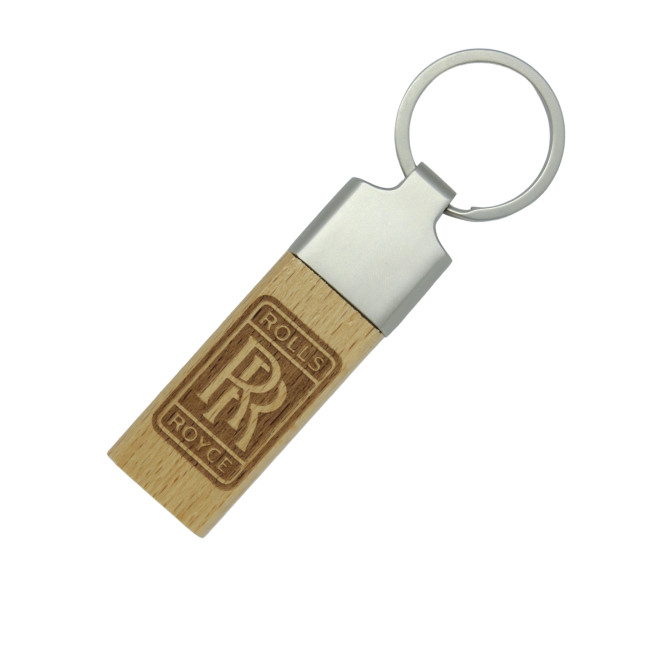 Custom Printed Wooden Executive Keyring