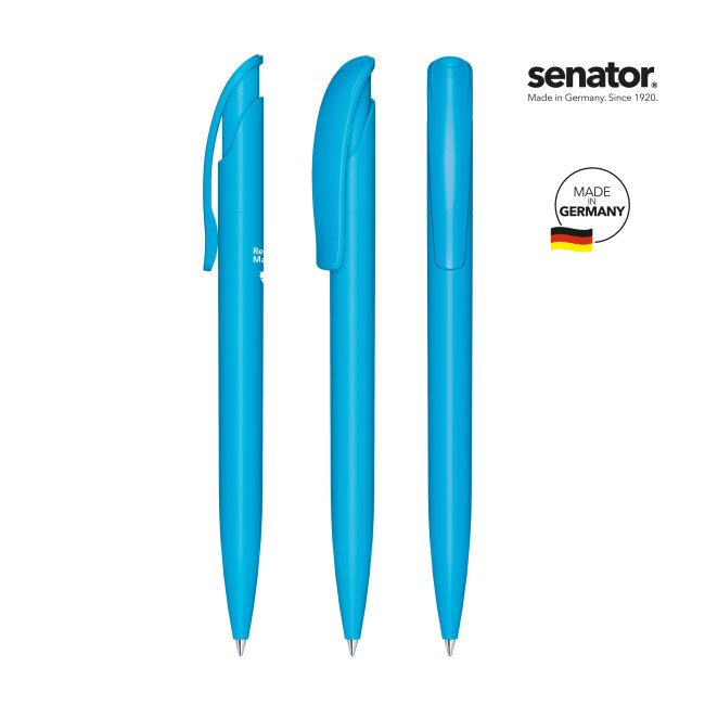 Custom Printed Senator Challenger Recycled Push ballpen - Image 1