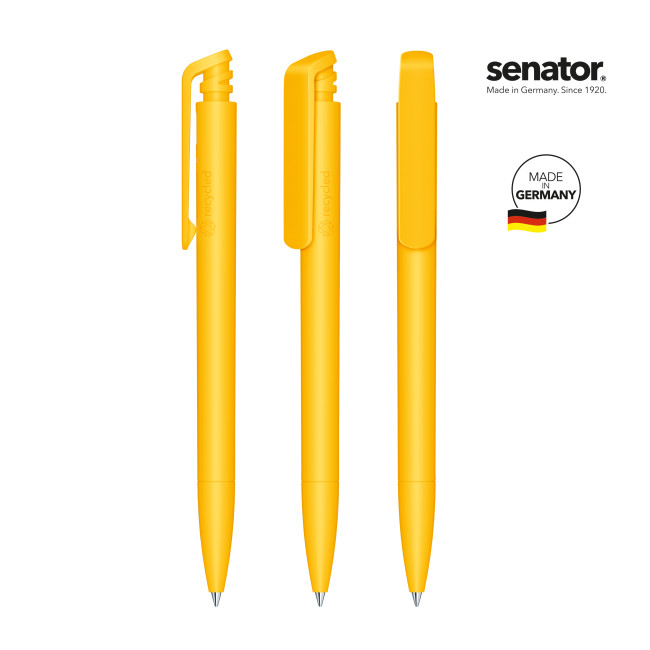 Custom Printed Senator Trento Recycled Push Ball Pen - Image 3