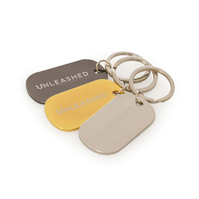 Custom Printed Metal Dog Tag Keyring - Image 4