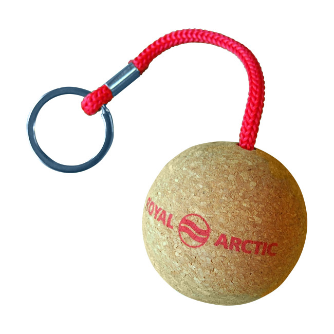 Custom Printed Floating Cork Keyring Round