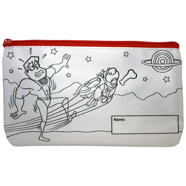 Custom Printed Colour-In Pencil Case - Image 2