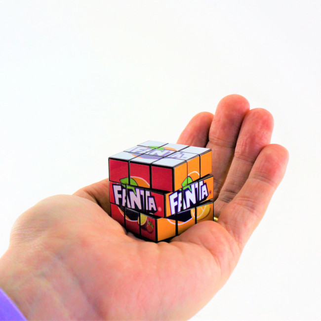 Custom Printed Promotional Rubik's Cube 3x3 Mini 34mm - Image 1