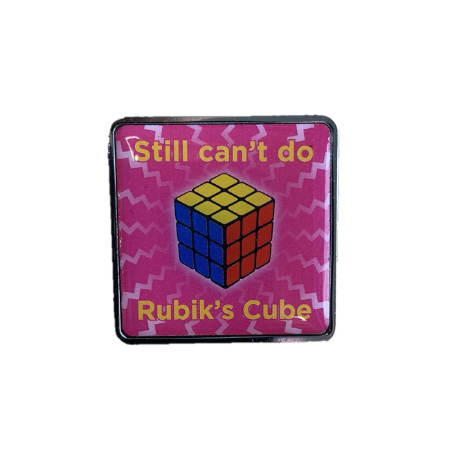 Custom Printed Square Pin Badge with Full Colour Printed Decal - Image 1