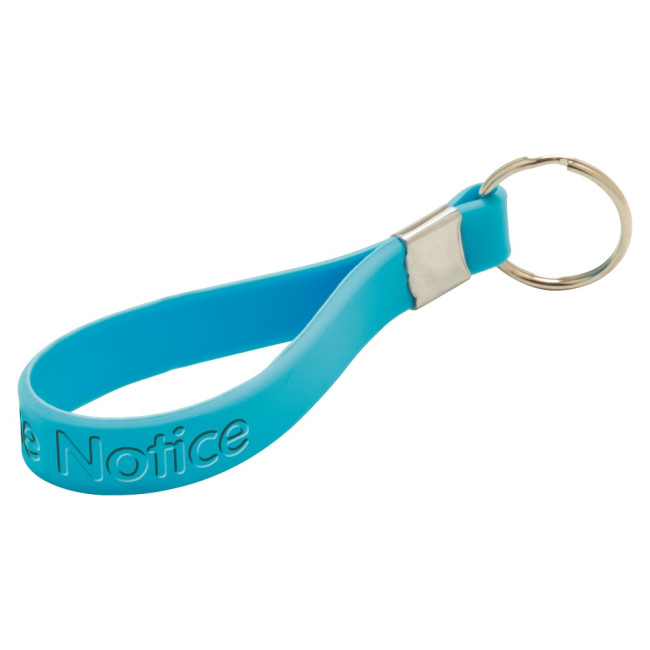 Custom Printed Recessed Silicone Loop Keyring - Image 2