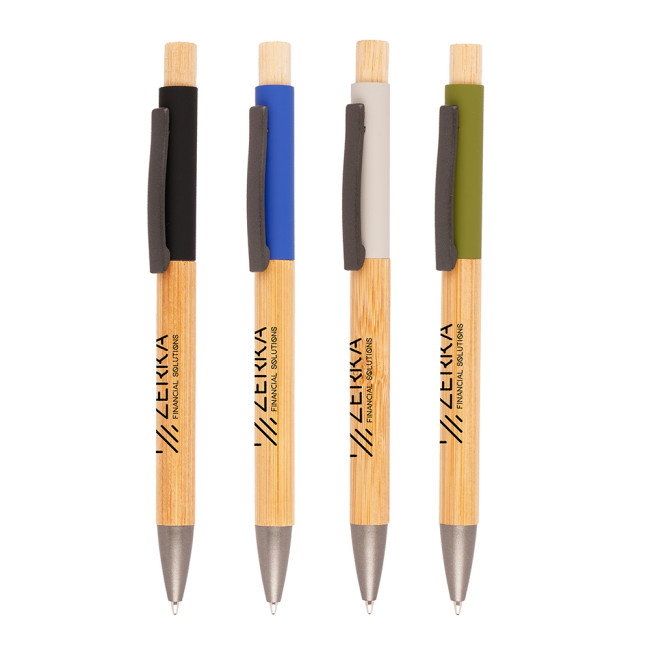 Branded Tian Bamboo Ball Pen - Image 1