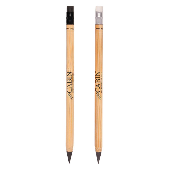 Branded Eternity Bamboo Pencil with Eraser - Image 3