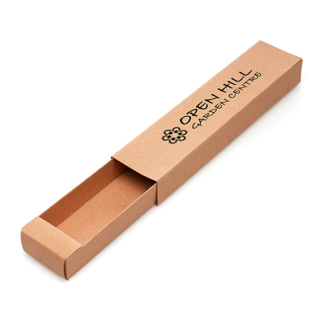 Custom Printed Natural Kraft Slide Out Box