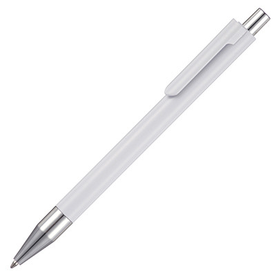 Custom Printed Cayman Solid White Ball Pen