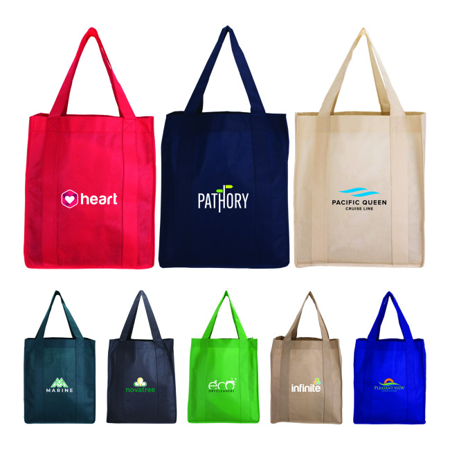 Custom Printed Malaga Non-Woven Shopping Tote Bag