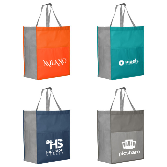 Custom Printed Rome Non-Woven rPET Eco Tote Bag