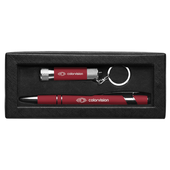 Custom Printed Prince Softy Pen & Torch Gift Set Window Box