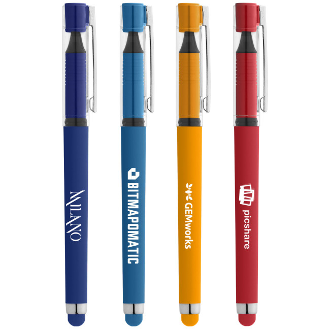 Custom Printed Kappa Softy Brights Gel Stylus Pen