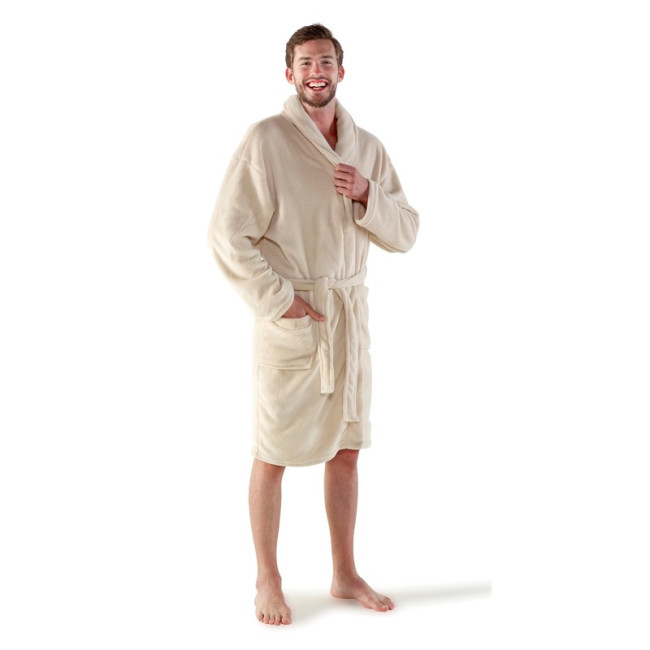 Branded Fleece Bathrobe - Image 3