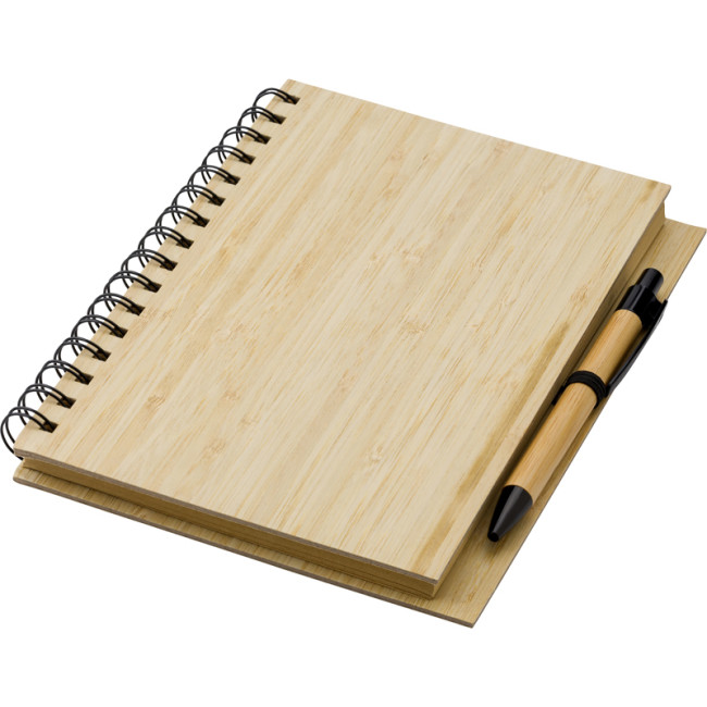 Branded Bamboo A5 Notebook - Image 1