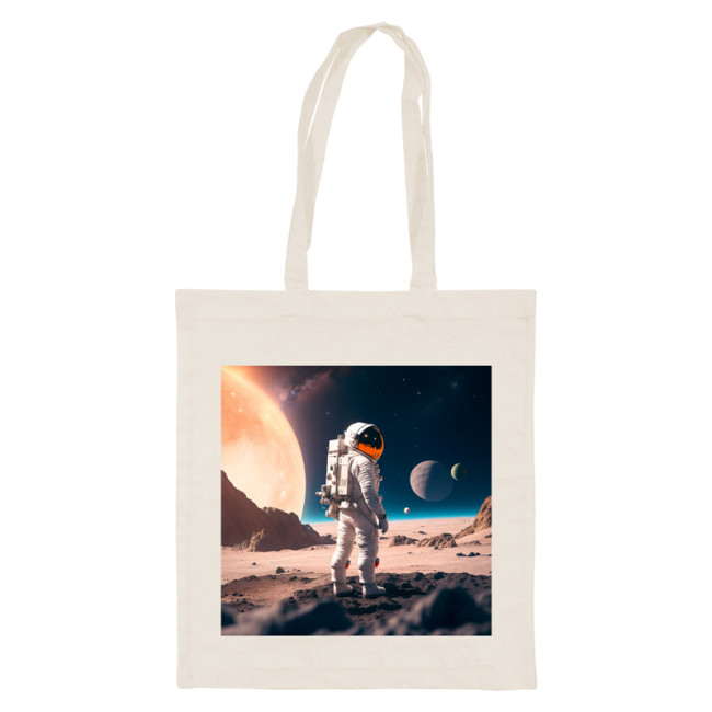 Custom Printed Cotton Shopper Bag - Image 2