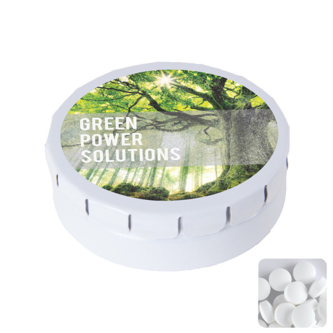 Custom Printed Round Click Tin With Dextrose Mints - Image 7