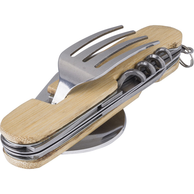 Branded Bamboo Cutlery Set - Image 1