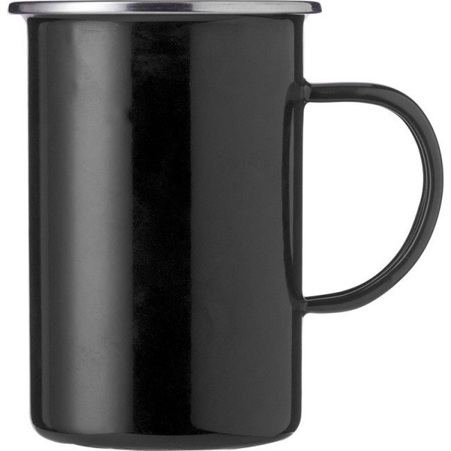 Custom Printed Enamelled Steel Mug 550ml - Image 3