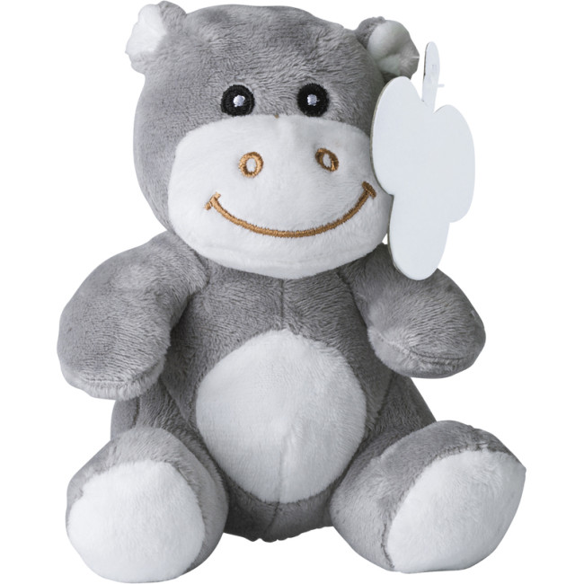 Custom Printed Plush Toy Hippo - Image 1