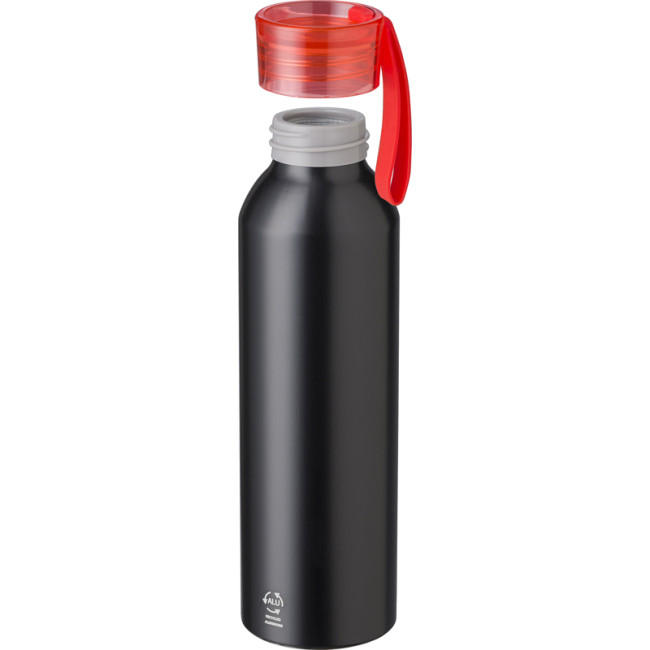 Custom Printed Recycled Aluminium Single Walled Bottle 650ml - Image 4