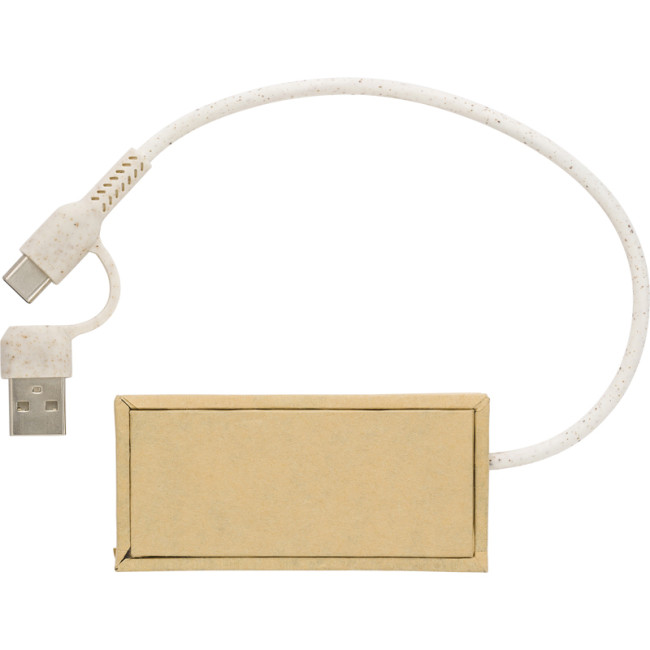 Custom Printed Aluminium And Recycled Paper USB Hub - Image 2