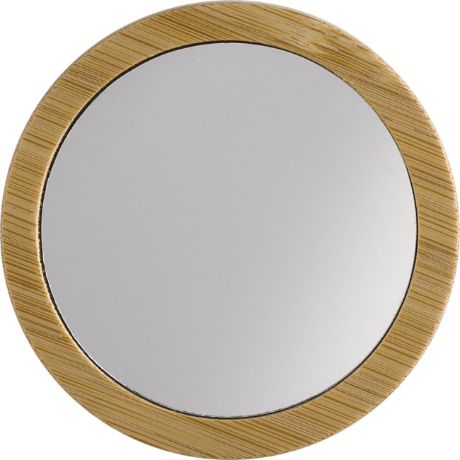 Branded Alice Bamboo Pocket Mirror - Image 2