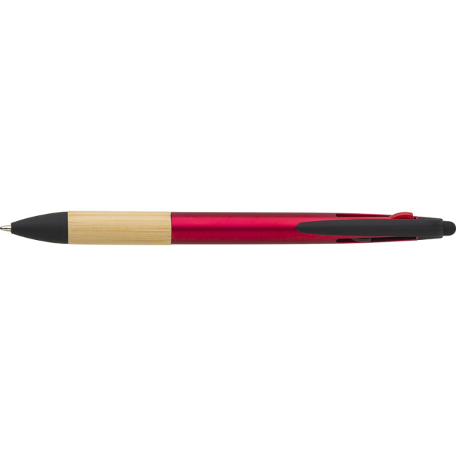 Branded Bamboo Ballpen (3 Colour And Stylus) - Image 5