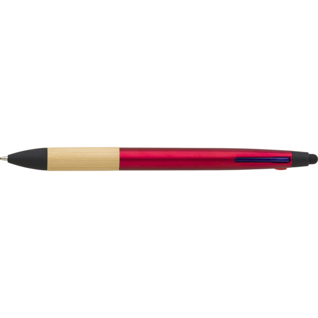 Branded Bamboo Ballpen (3 Colour And Stylus) - Image 4