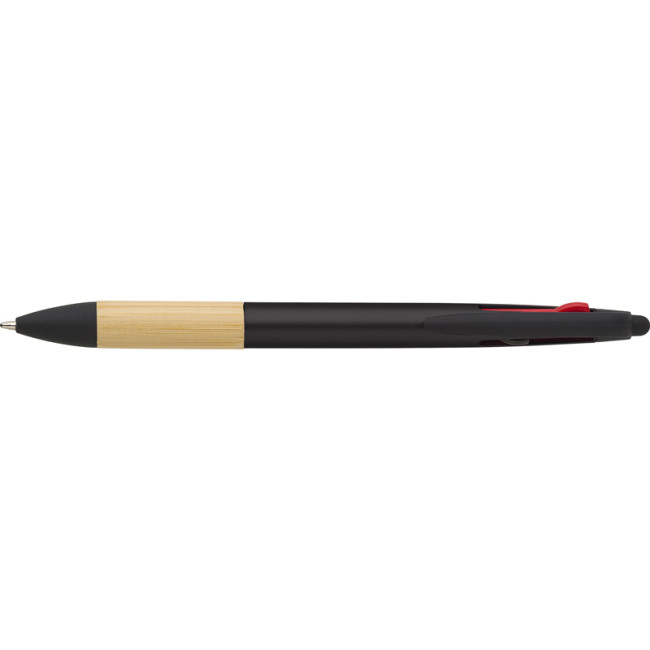 Branded Bamboo Ballpen (3 Colour And Stylus) - Image 3