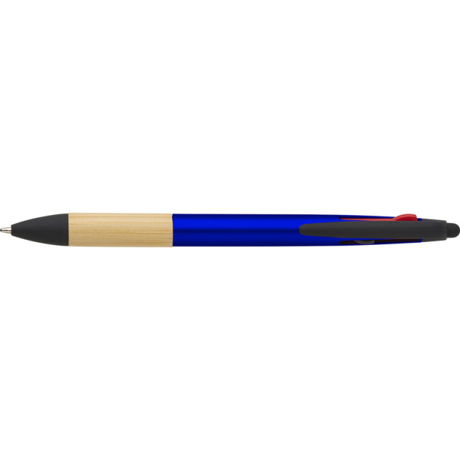 Branded Bamboo Ballpen (3 Colour And Stylus) - Image 2