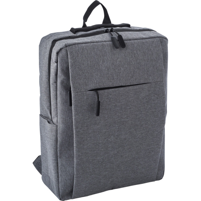 Custom Printed Polyester Backpack - Image 1