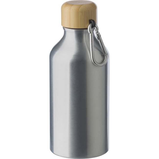 Custom Printed Aluminium Single Walled Bottle 400ml - Image 2