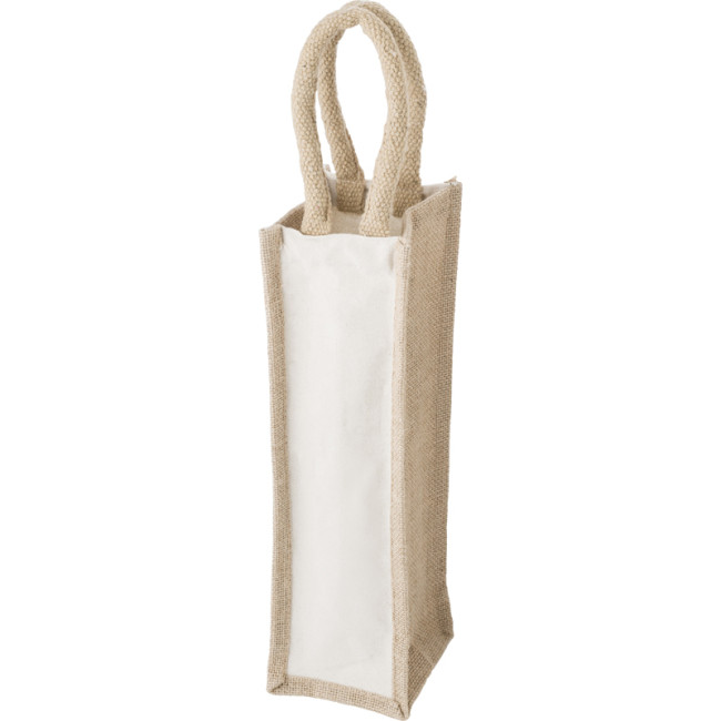 Custom Printed Cotton Wine Bag - Image 3